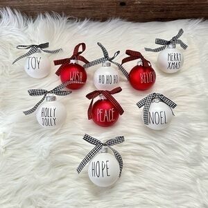 FARMHOUSE | 🎄 Set of 9 Christmas Tree Ornaments